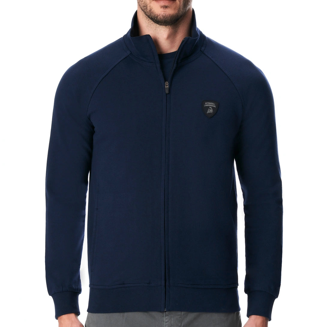Lamborghini Full Zip Men Sweatshirt Navy Blue