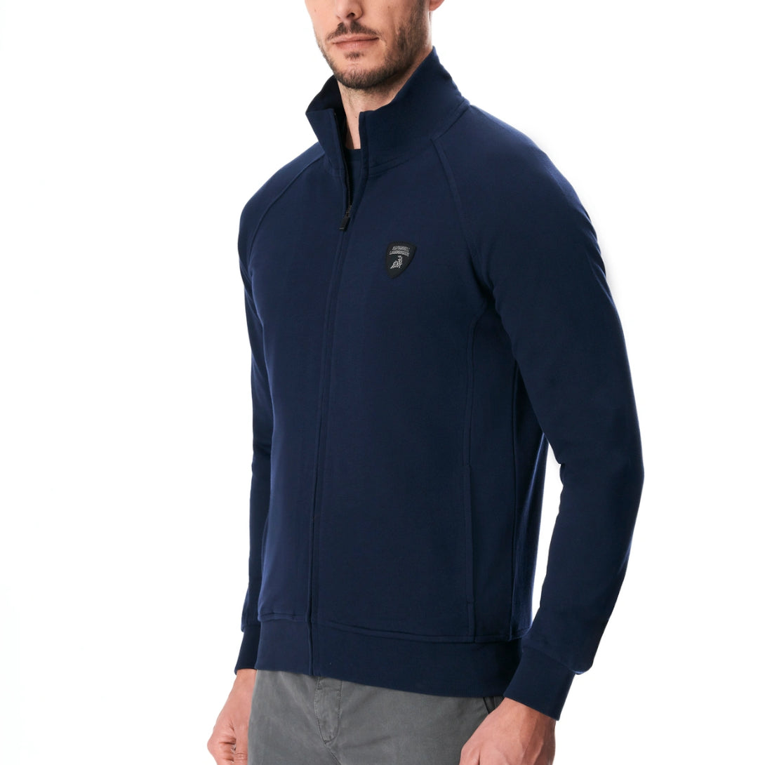 Lamborghini Full Zip Men Sweatshirt Navy Blue