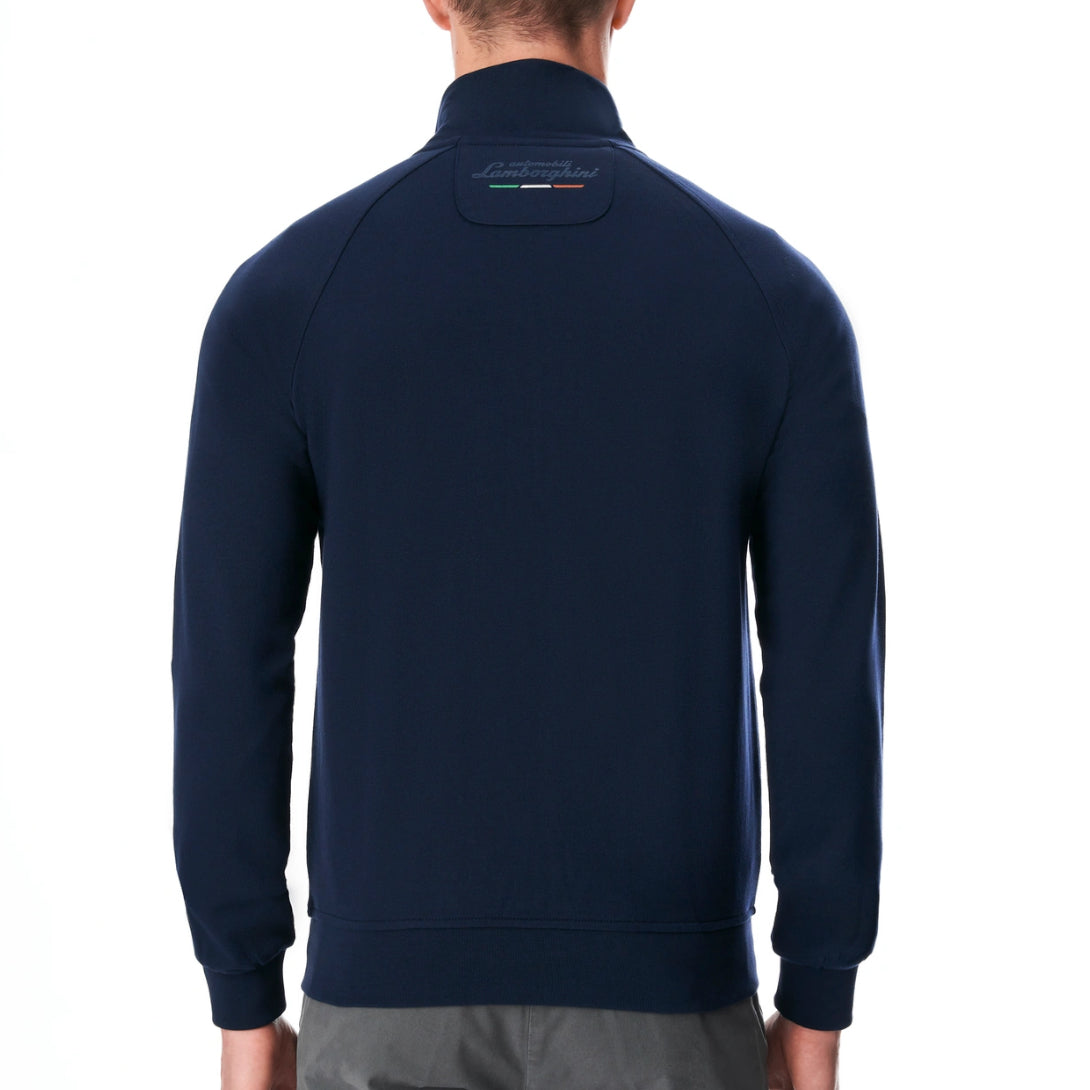 Lamborghini Full Zip Men Sweatshirt Navy Blue