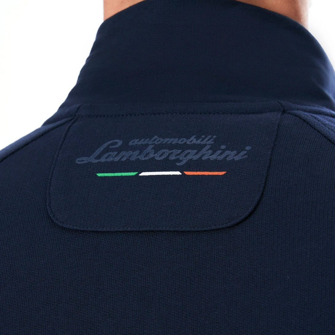 Lamborghini Full Zip Men Sweatshirt Navy Blue