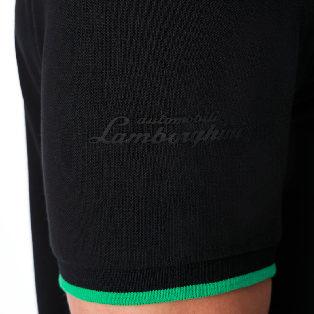 Lamborghini 2023 Squadra Corse Men Polo Black