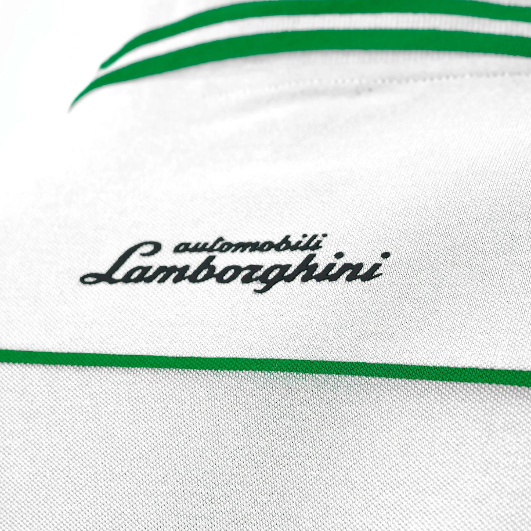 Lamborghini Squadra Corse Men White Travel Polo