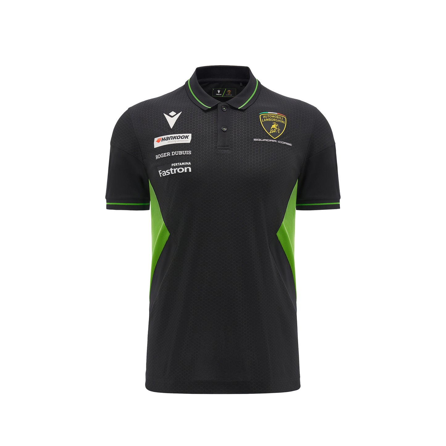 Lamborghini 2024 Squadra Corse Men Polo Black / Green