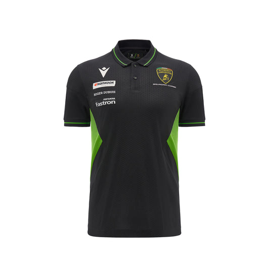 Lamborghini 2024 Squadra Corse Men Polo Black / Green