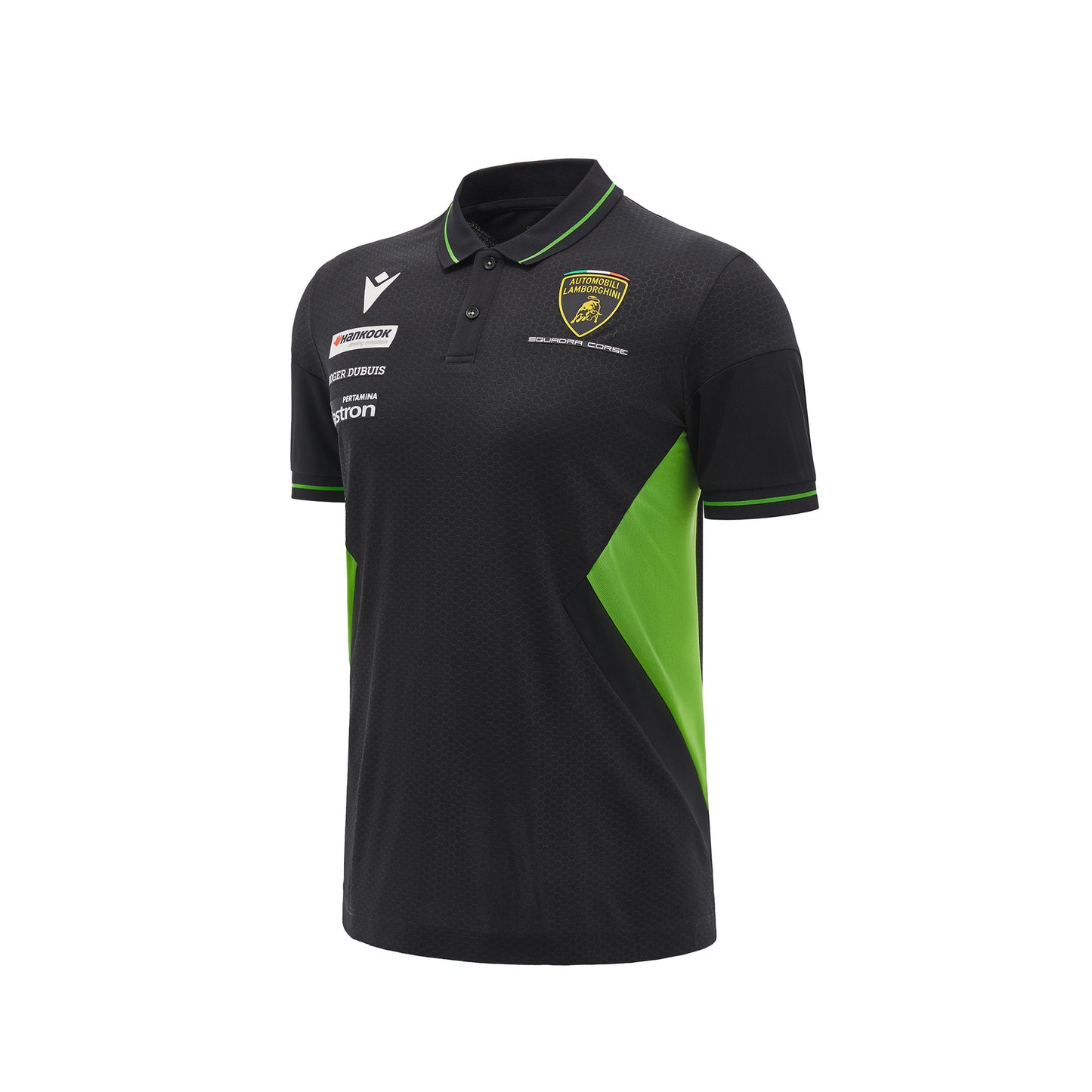 Lamborghini 2024 Squadra Corse Men Polo Black / Green