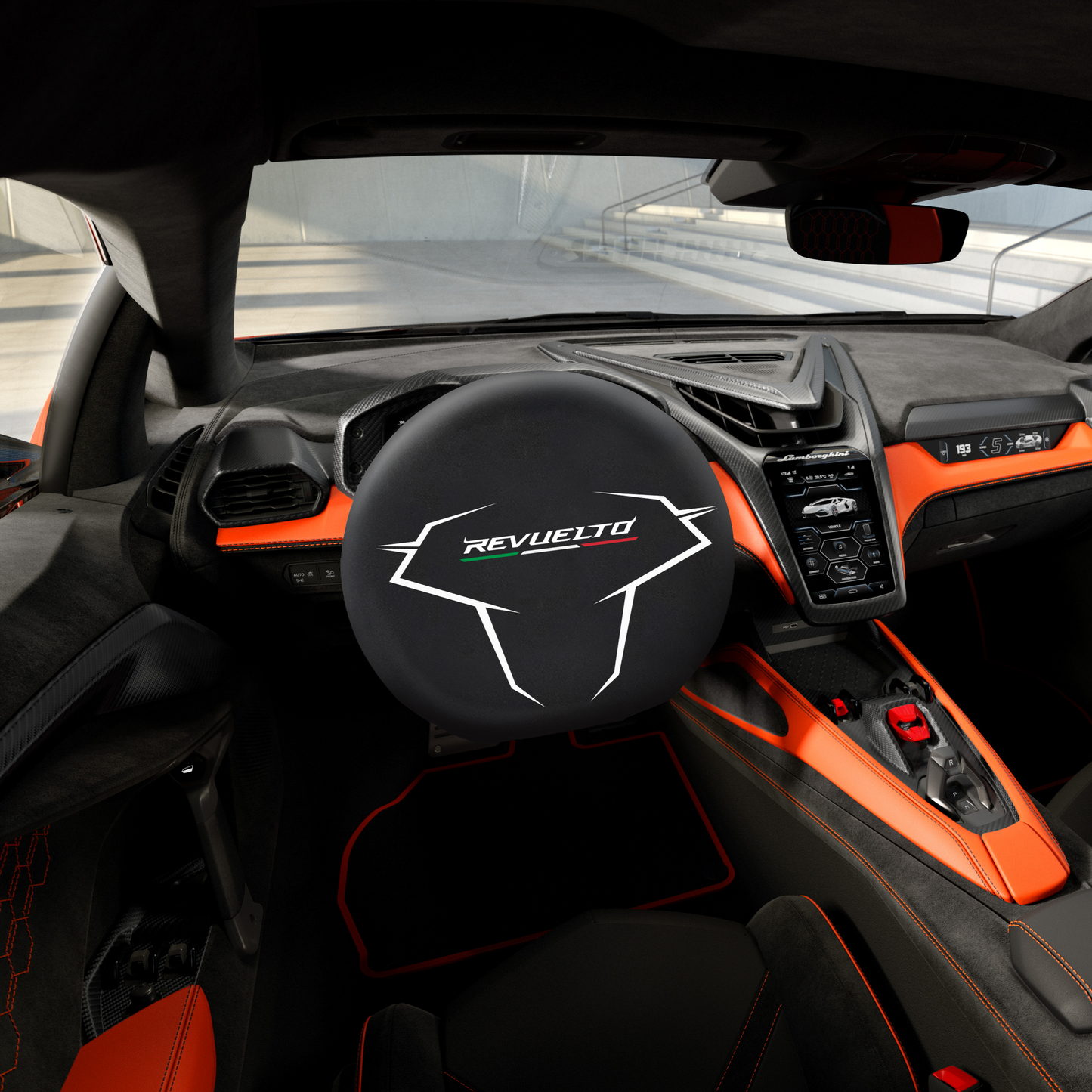 Lamborghini Revuelto Steering Wheel Cover