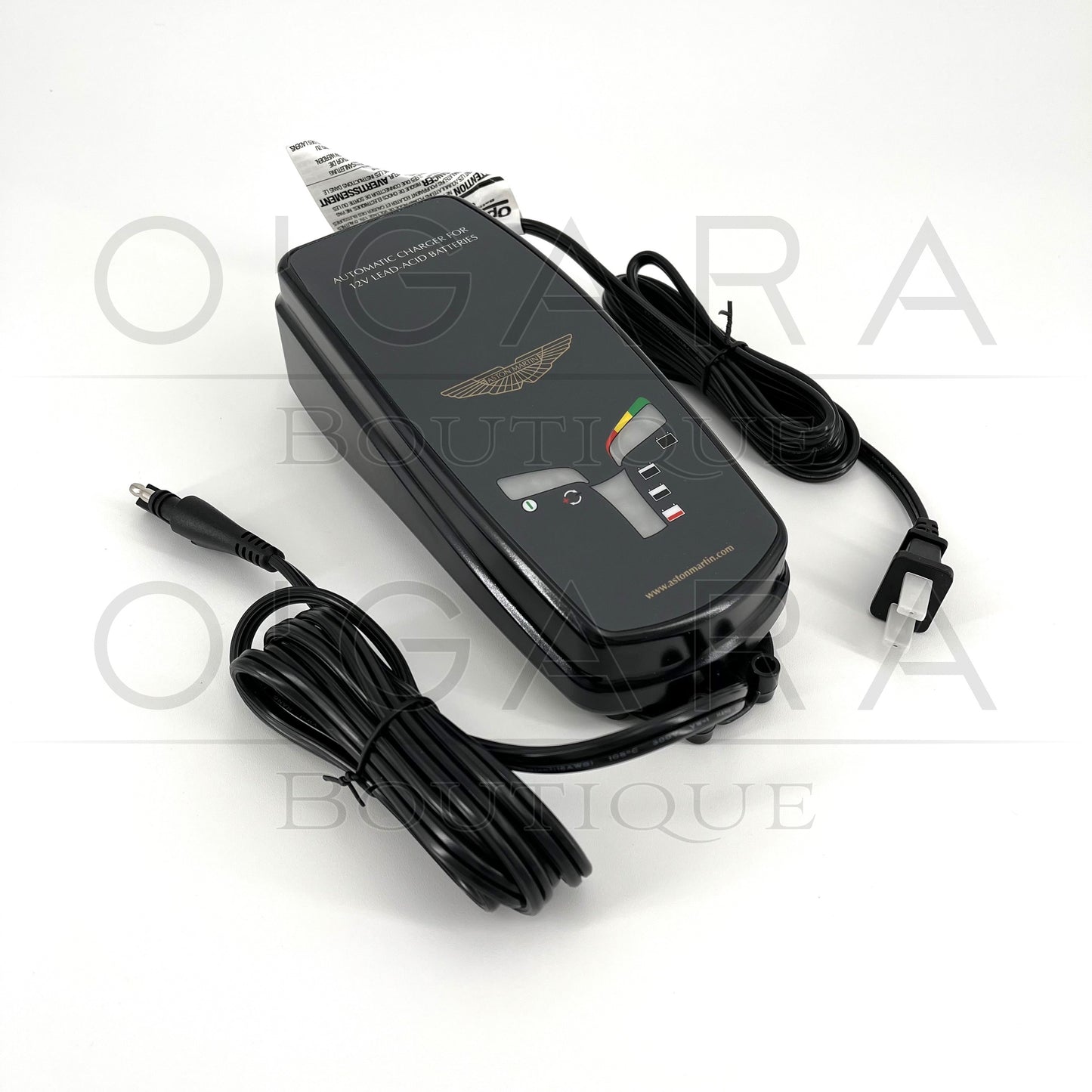 9G43-37-11545 Aston Martin DBS DB7 DB9 DB11 DB12 DBX 707 Vantage F1 Formula 1 One SUV Rapide Vanquish Taraf V12 Zagato V8 Battery Charger Maintainer Genuine OEM Accessories Accessory Vehicle Trickle Travel Storage Park Parking Supercars Sportscar Maintenance Automatic Car Care Essential Essentials