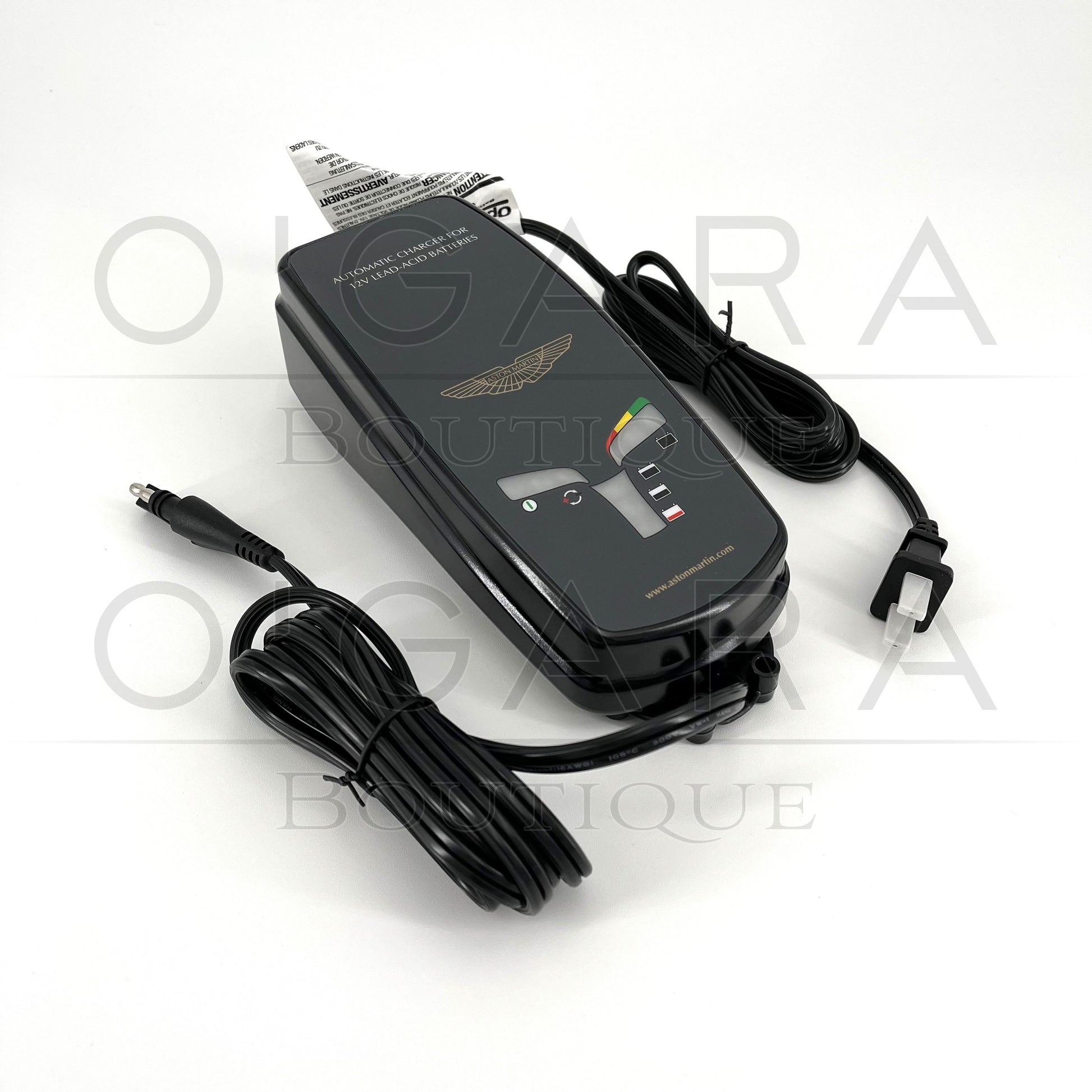 9G43-37-11545 Aston Martin DBS DB7 DB9 DB11 DB12 DBX 707 Vantage F1 Formula 1 One SUV Rapide Vanquish Taraf V12 Zagato V8 Battery Charger Maintainer Genuine OEM Accessories Accessory Vehicle Trickle Travel Storage Park Parking Supercars Sportscar Maintenance Automatic Car Care Essential Essentials