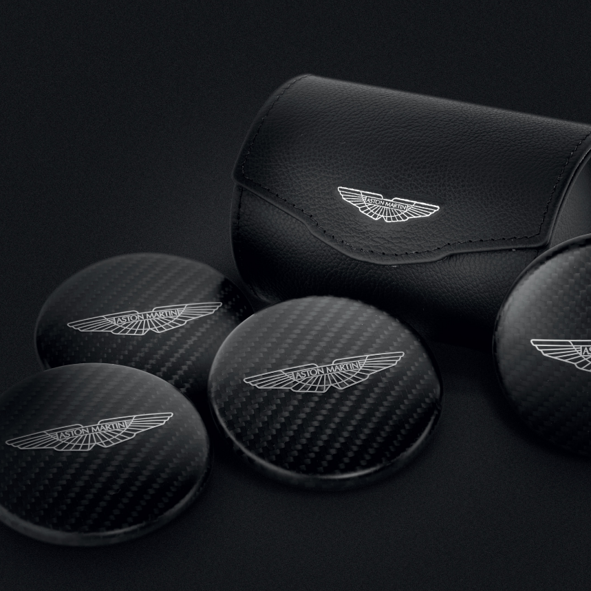 CG43-36-11400 CG43-36-11401 Aston Martin Carbon Fiber Center Caps Luxury New Vantage Wheel Hub Cap Satin Matte Gloss Finish