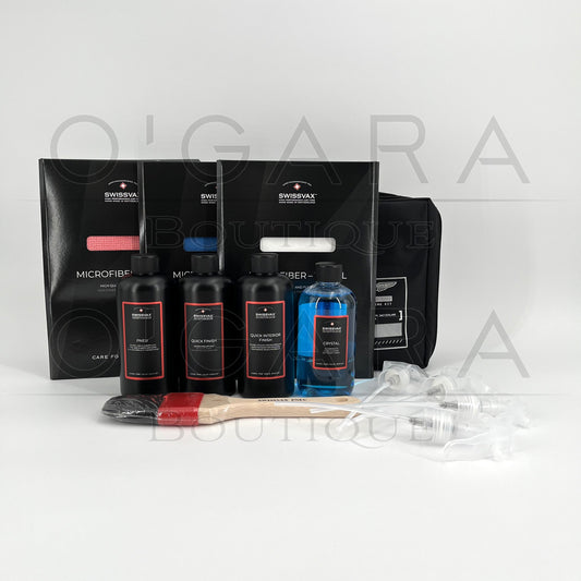 709029 Aston Martin SwissVax On the road Cleaning Care Kit Protection Kit Car Glass Spray Tire Shine Care Vehicle Accessory Accessories Essential Essentials Travel Maintenance Storage