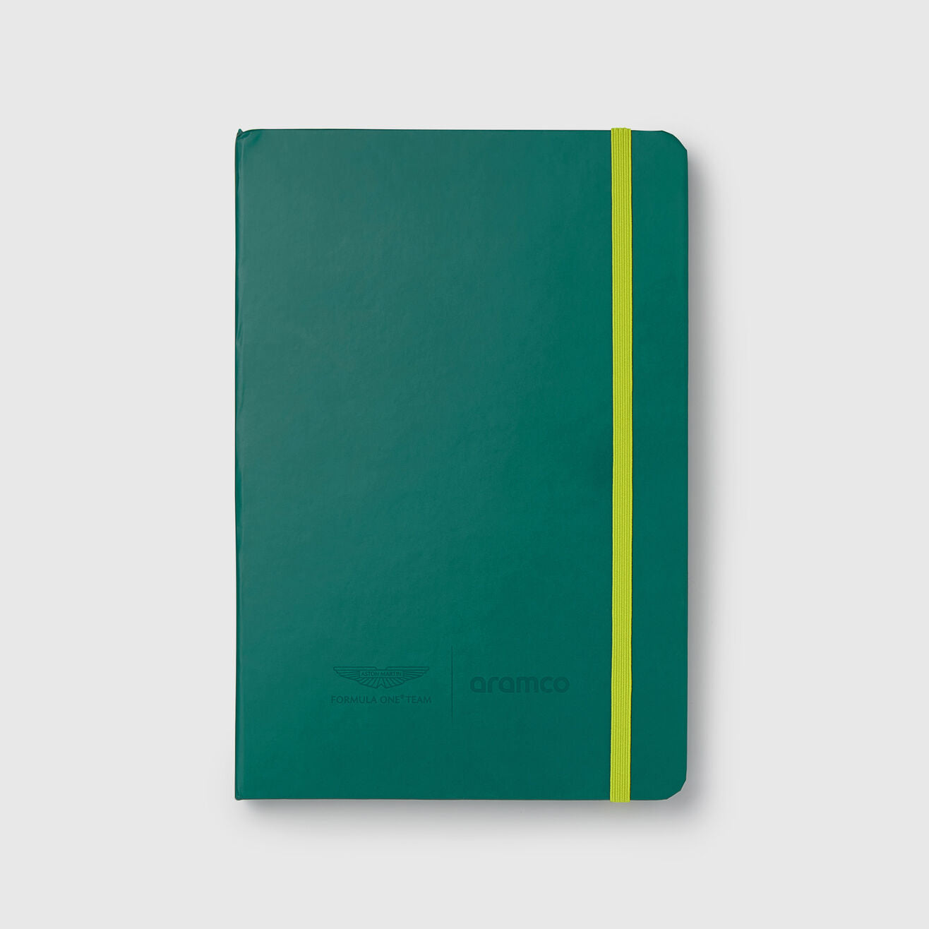 701228845 Aston Martin F1 Team A5 Lined Notebook Writing Note book pad Notepad Merchandise Merch O'Gara OGara Beverly Hills Aramco Formula 1 F1 One Gift Gifts Ideas Green