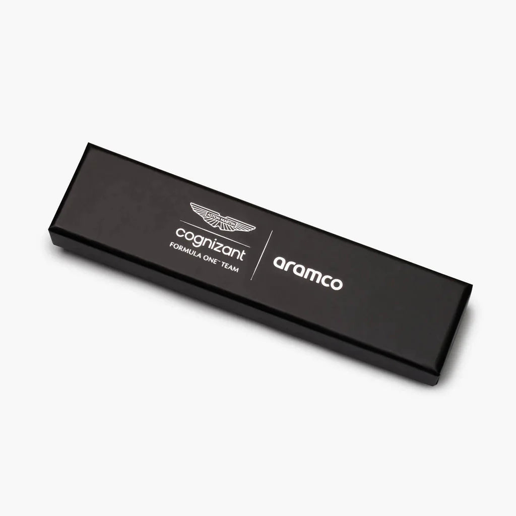 AMR0011 Aston Martin AMR F1 Formula 1 British Boxed Ballpoint Pen Cognizant Aramco 2023 Lifestyle Merchandise Merch Gift Gifts