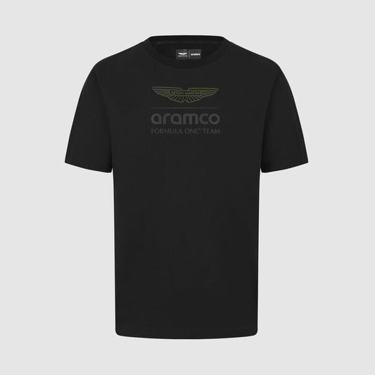 701228841 Aston Martin F1 Team Stealth Logo T-Shirt Tshirt Black Merchandise Merch O'Gara OGara Beverly Hills Aramco Formula 1 F1 One Gift Gifts Ideas Green