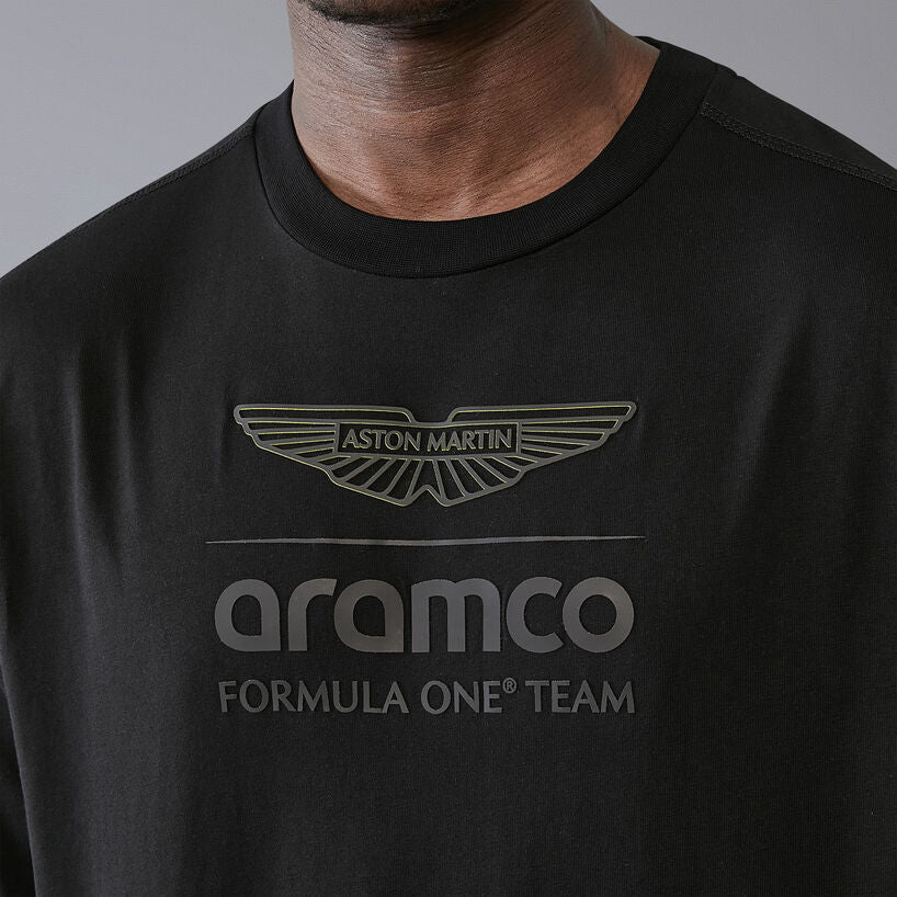 701228841 Aston Martin F1 Team Stealth Logo T-Shirt Tshirt Black Merchandise Merch O'Gara OGara Beverly Hills Aramco Formula 1 F1 One Gift Gifts Ideas Green