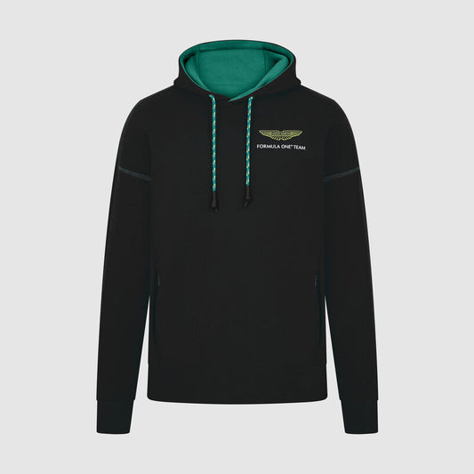 701228839 Aston Martin F1 Logo Hoodie Black Hooded Sweatshirt Hood Merchandise Merch O'Gara OGara Beverly Hills Aramco Formula 1 F1 One Gift Gifts Ideas Green