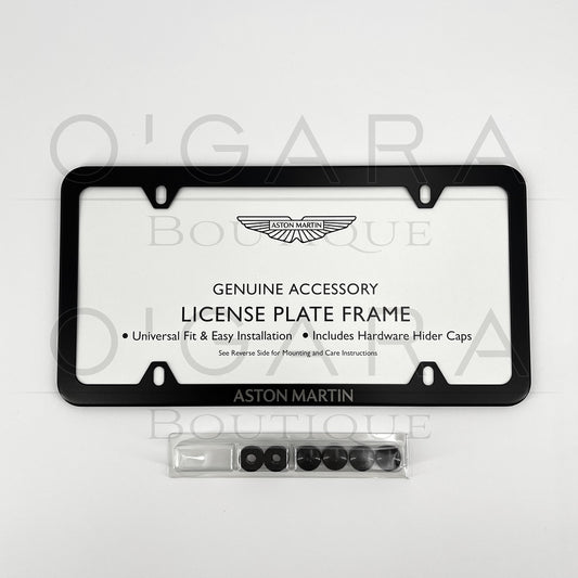Aston Martin License Plate Frame Black