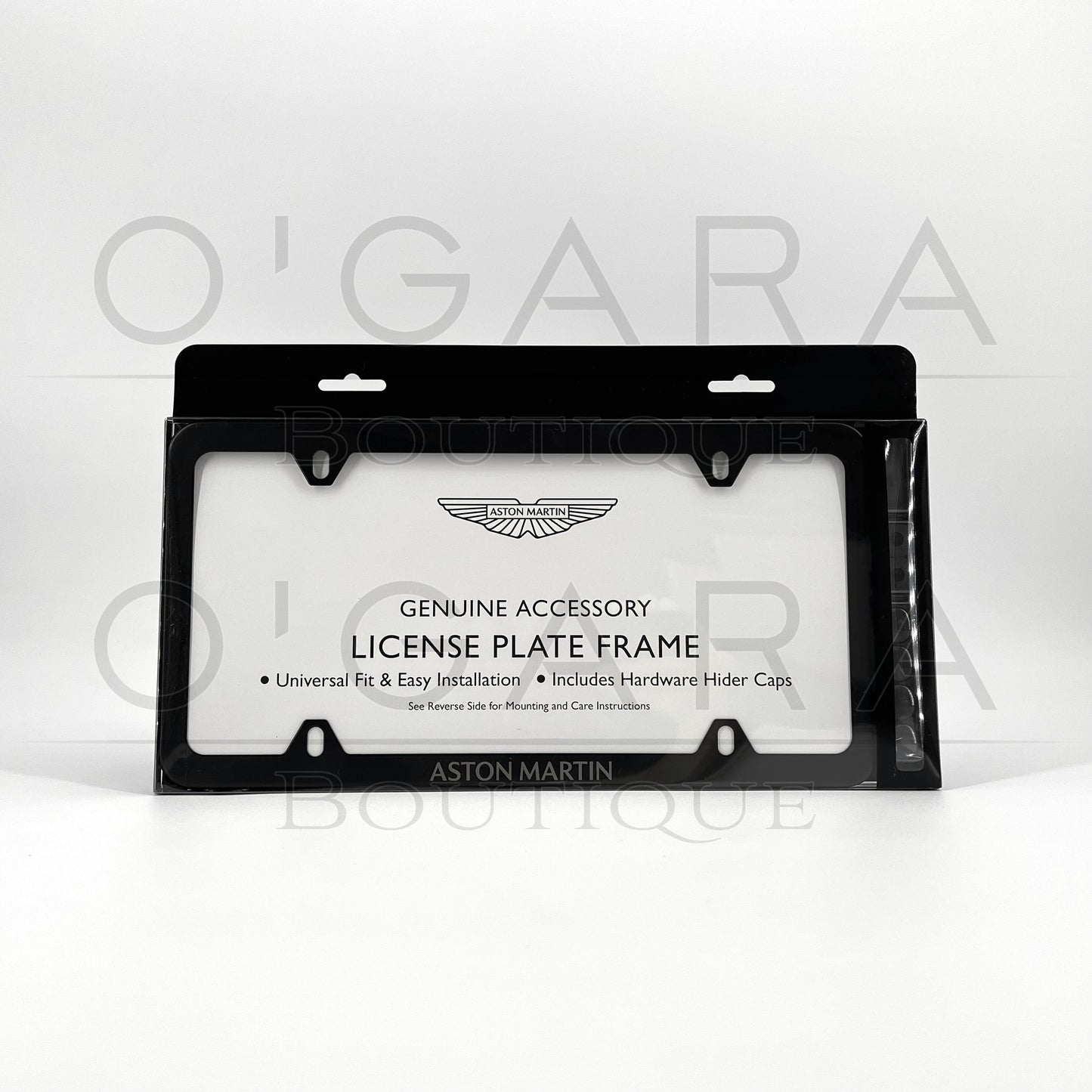 Aston Martin License Plate Frame Black