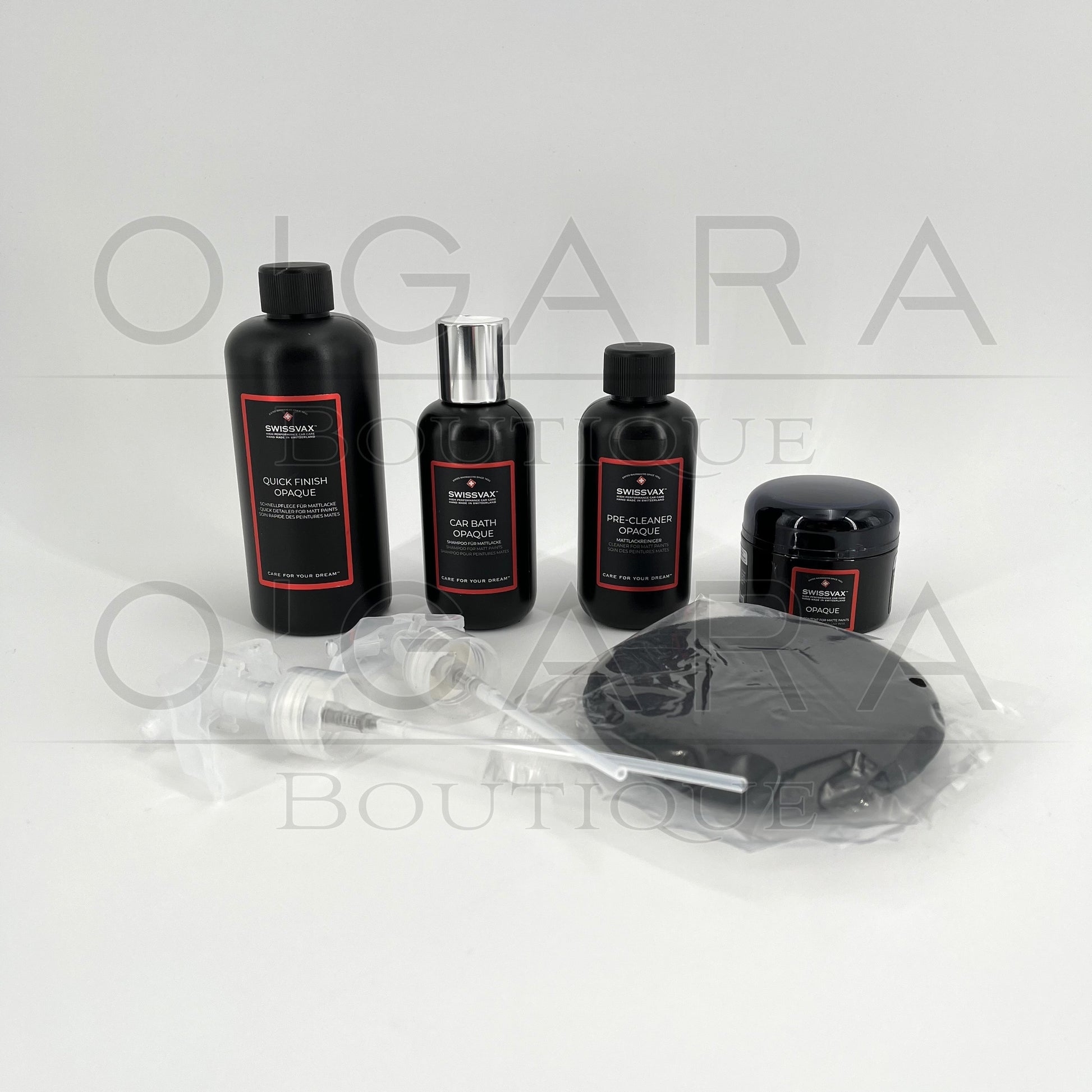 709030 Aston Martin SwissVax Satin Paint Care Kit Wax Protection Kit Car Care Vehicle Accessory Accessories Essential Essentials Travel Maintenance Storage