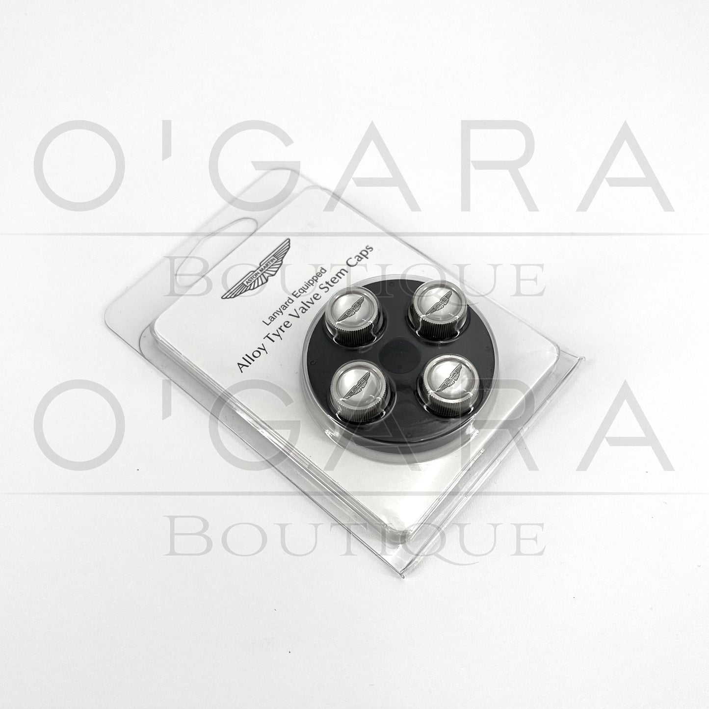 36-28889-PK Aston Martin DBS DB11 DB9 DB7 DB12 Vanquish DBX SUV Valve Stem Caps with Logo OEM Genuine Accessories Accessory Vehicle Supercars Sportscar Car Care Essential Essentials