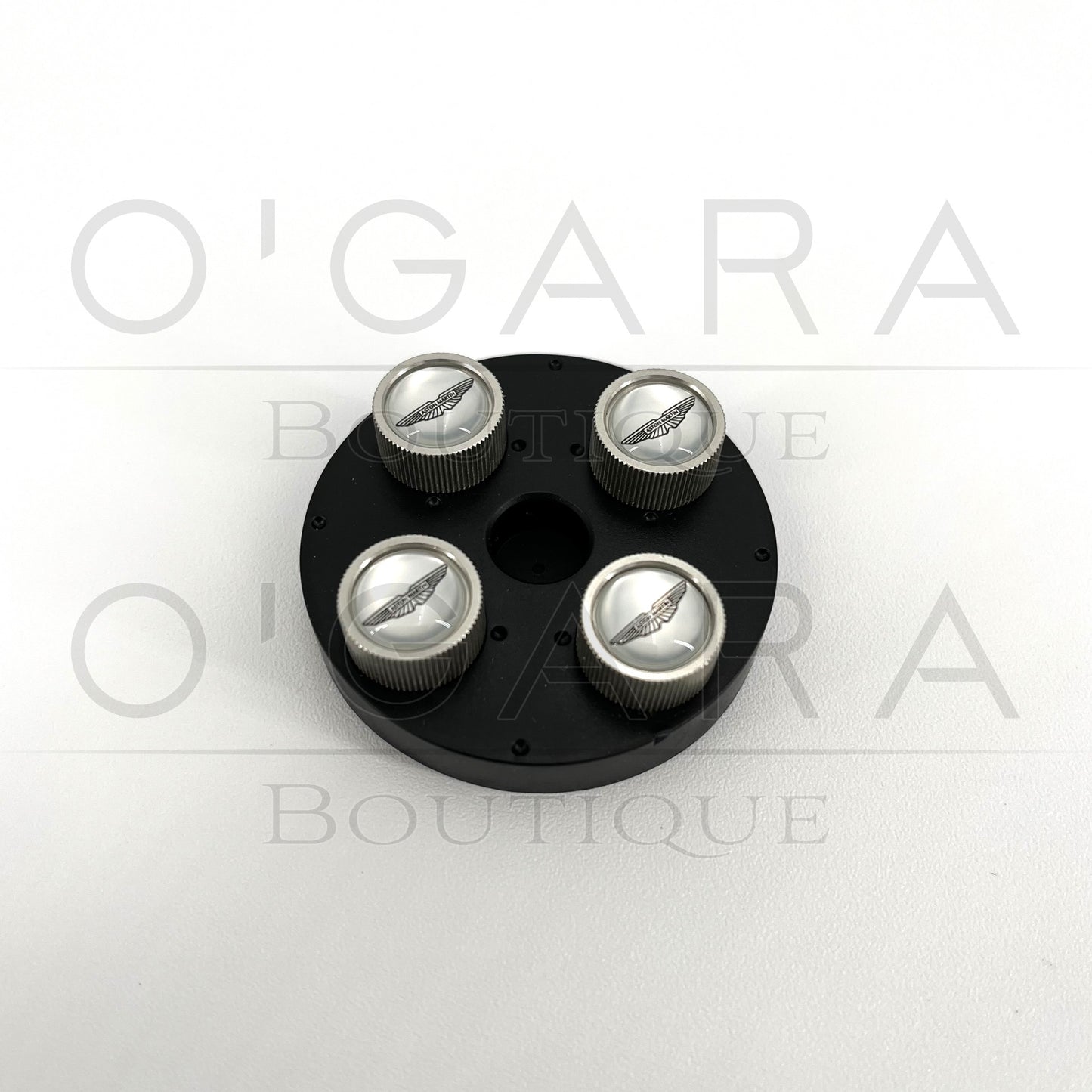 36-28889-PK Aston Martin DBS DB11 DB9 DB7 DB12 Vanquish DBX SUV Valve Stem Caps with Logo OEM Genuine Accessories Accessory Vehicle Supercars Sportscar Car Care Essential Essentials