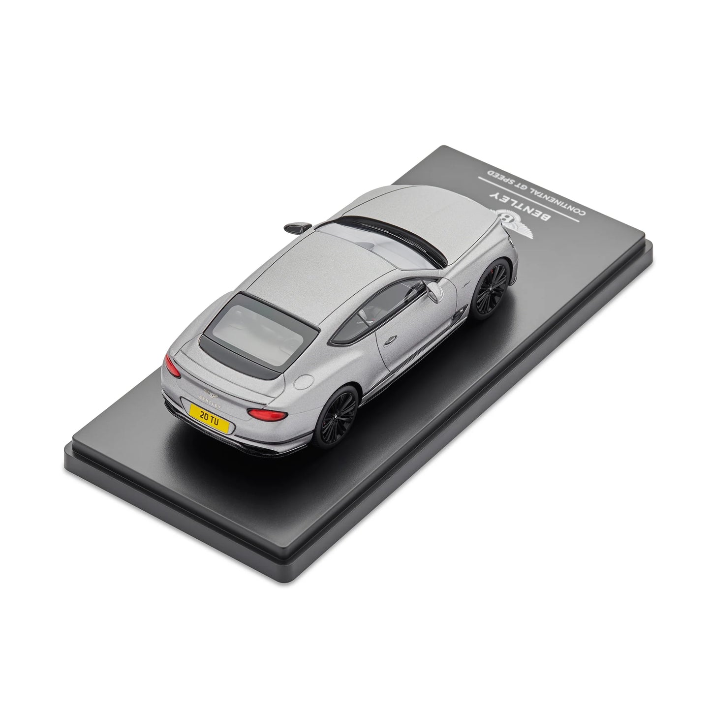 BL2285 1:43 1/43 Scale Model Diecast Die Cast Bentley Continental GT Speed Gray Grey Silver Mulliner Special Edition Racing Track Hypercar Supercar Toy Car Kids Children Collectible Collectibles