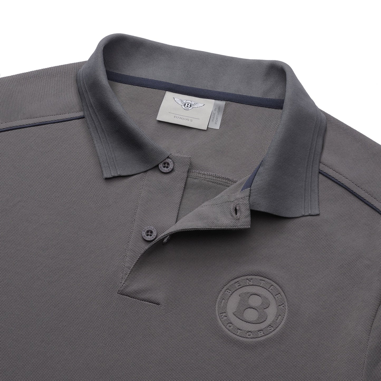 Bentley Men's Soft Touch Logo Polo Shirt Gray
