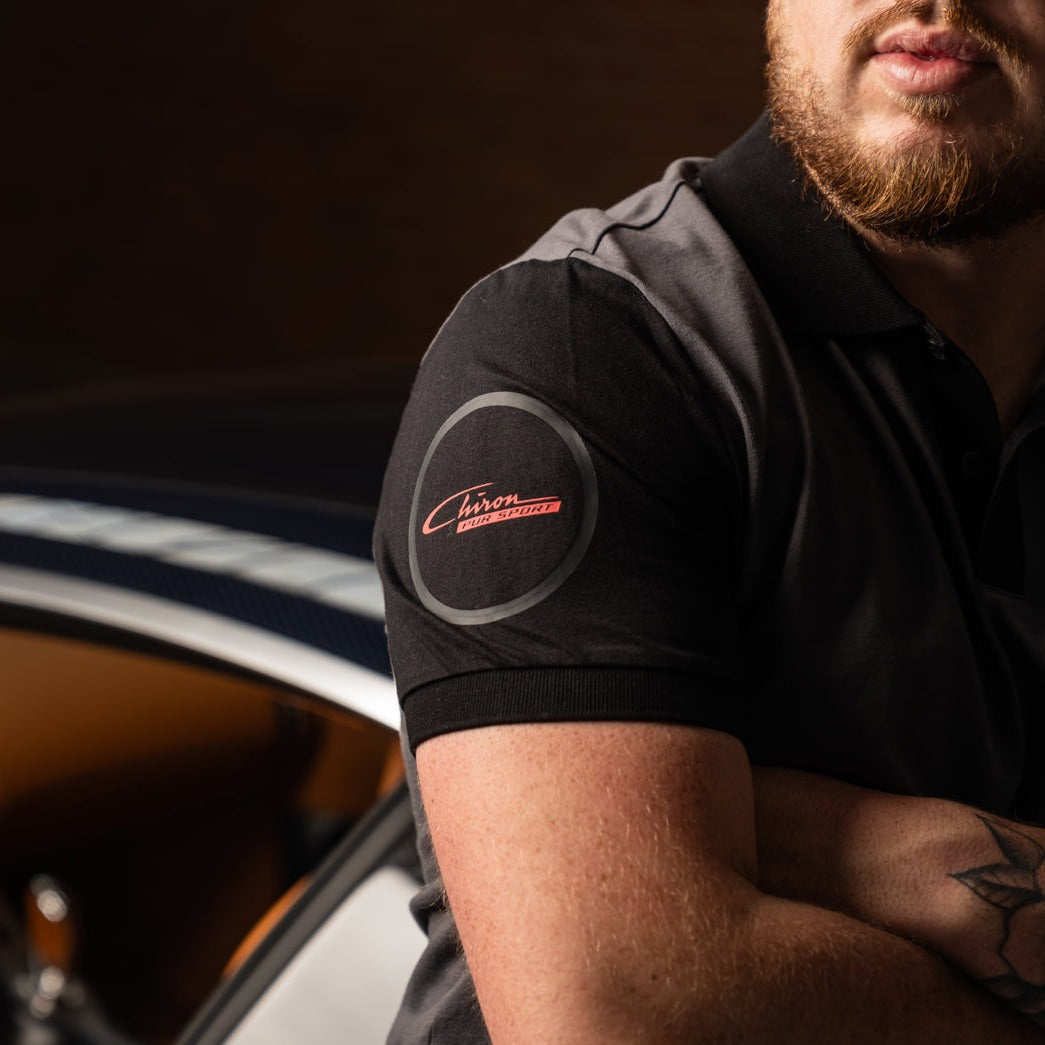 Bugatti Chiron Pur Sport Men Polo Grey