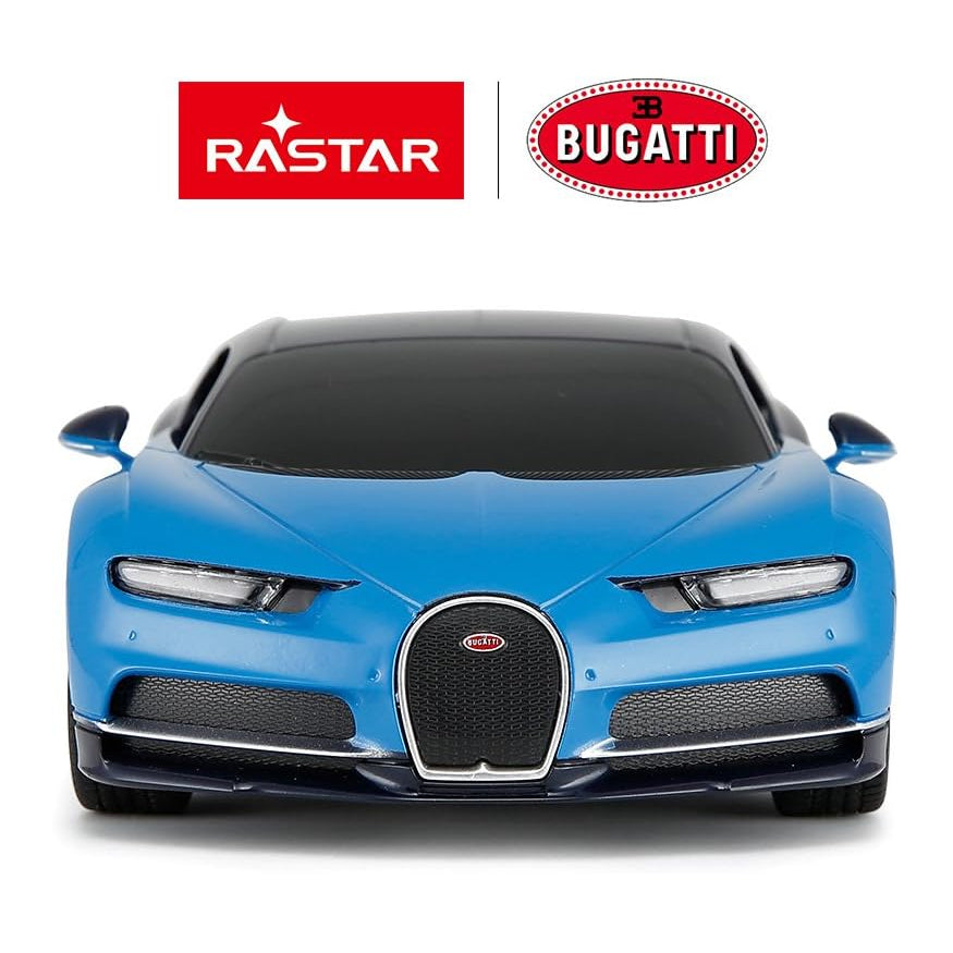 1:24 1/24 Scale RC Bugatti Chiron Blue Blu Radio Controlled Rastar Special Edition Racing Track Hypercar Supercar Toy Car Kids Children