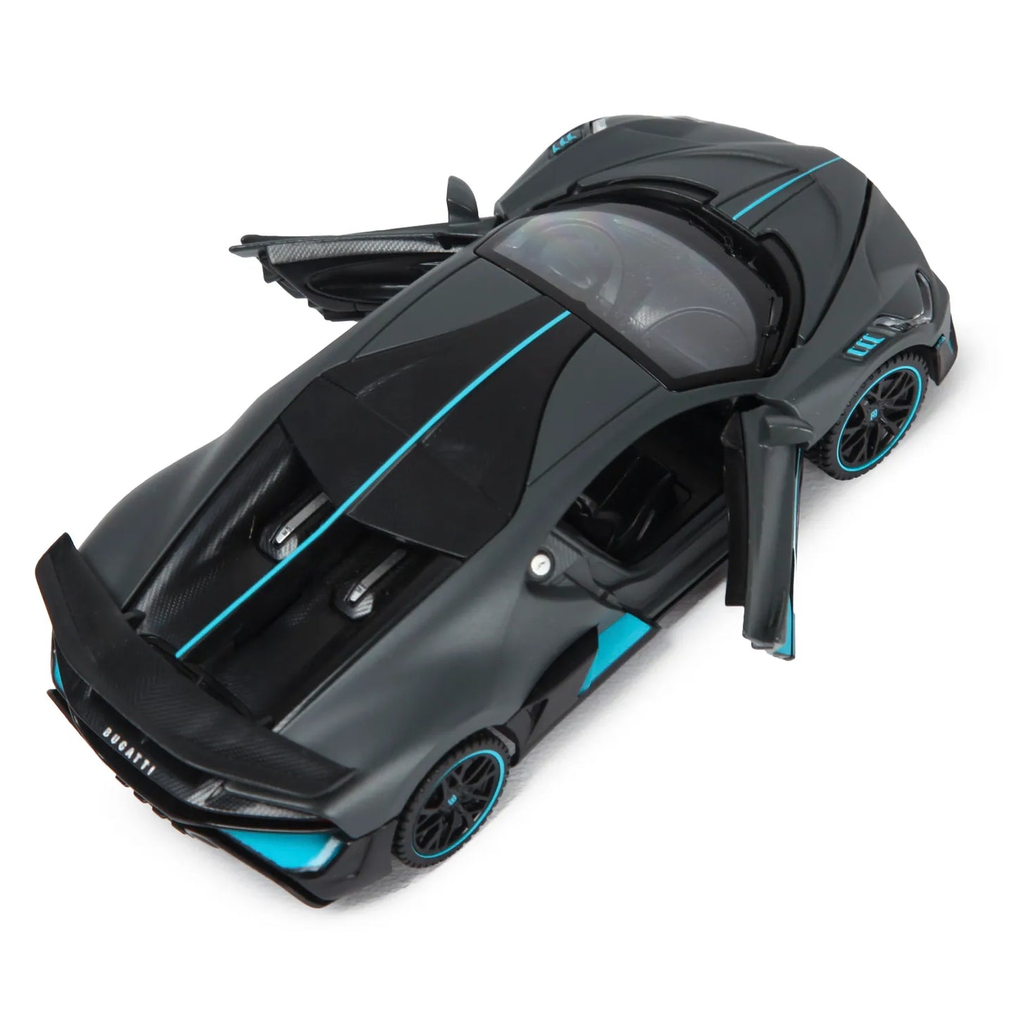 1:32 1/32 Scale Diecast Die Cast Bugatti Divo Grey Gray Rastar Special Edition Racing Track Hypercar Supercar Toy Car Kids Children Collectible Collectibles