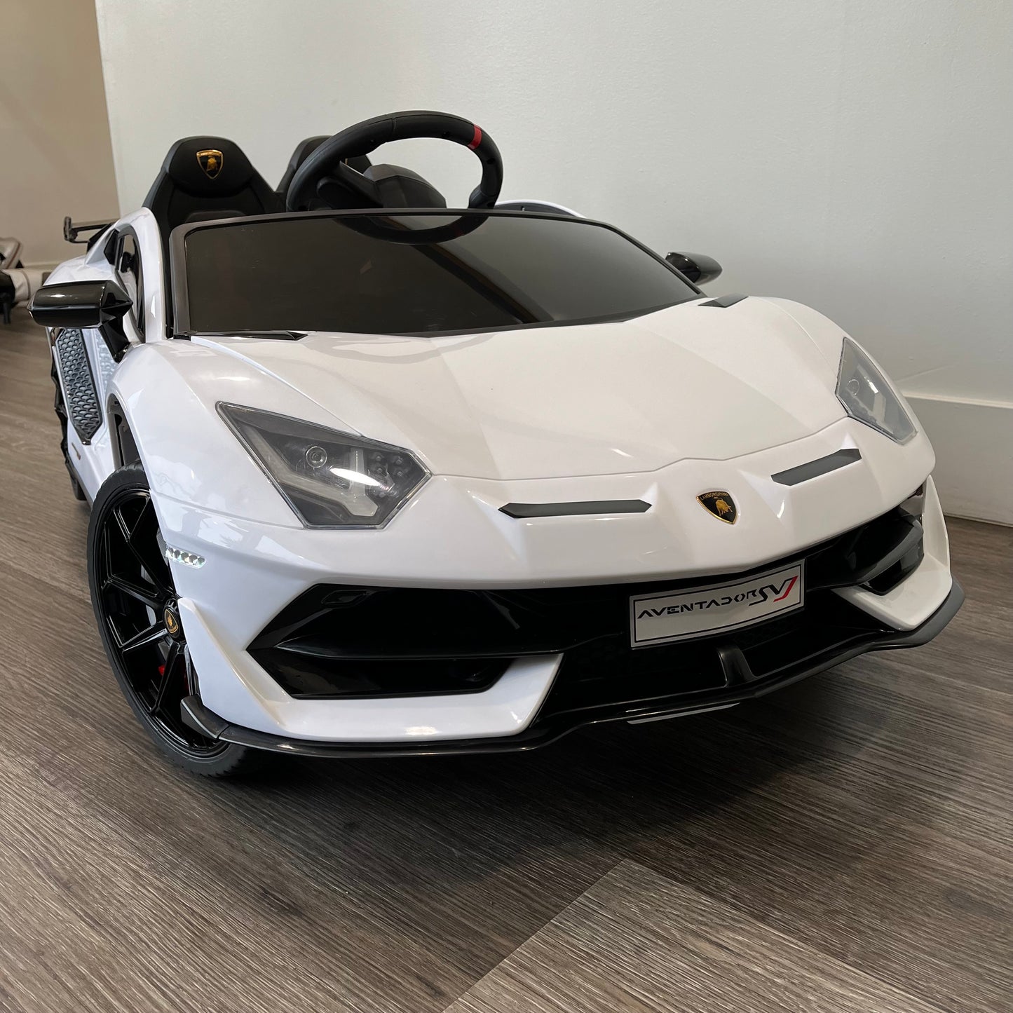 12V Ride-On Lamborghini Aventador SVJ Electric Car Toy Kids Children