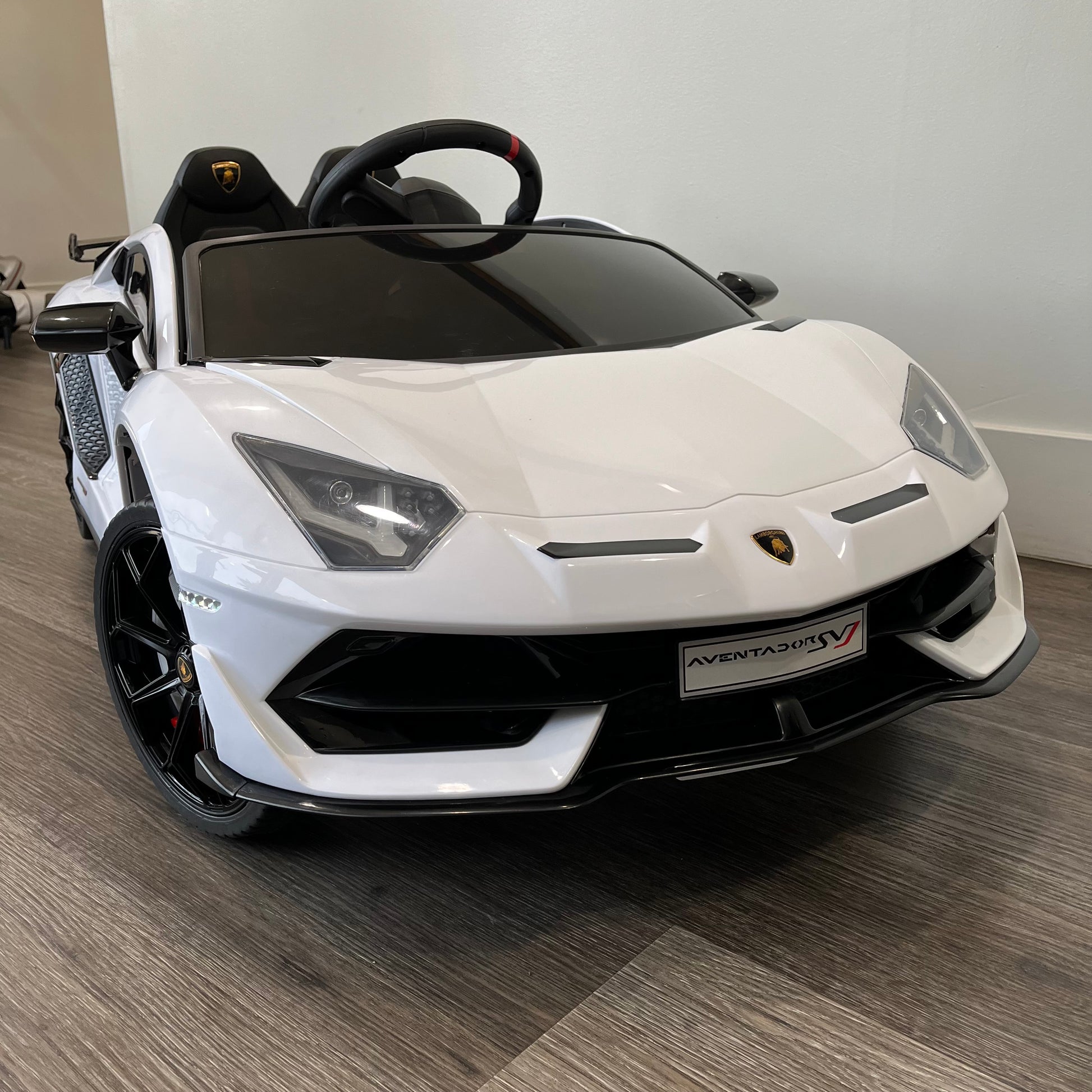 12V Ride-On Lamborghini Aventador SVJ Electric Car Toy Kids Children