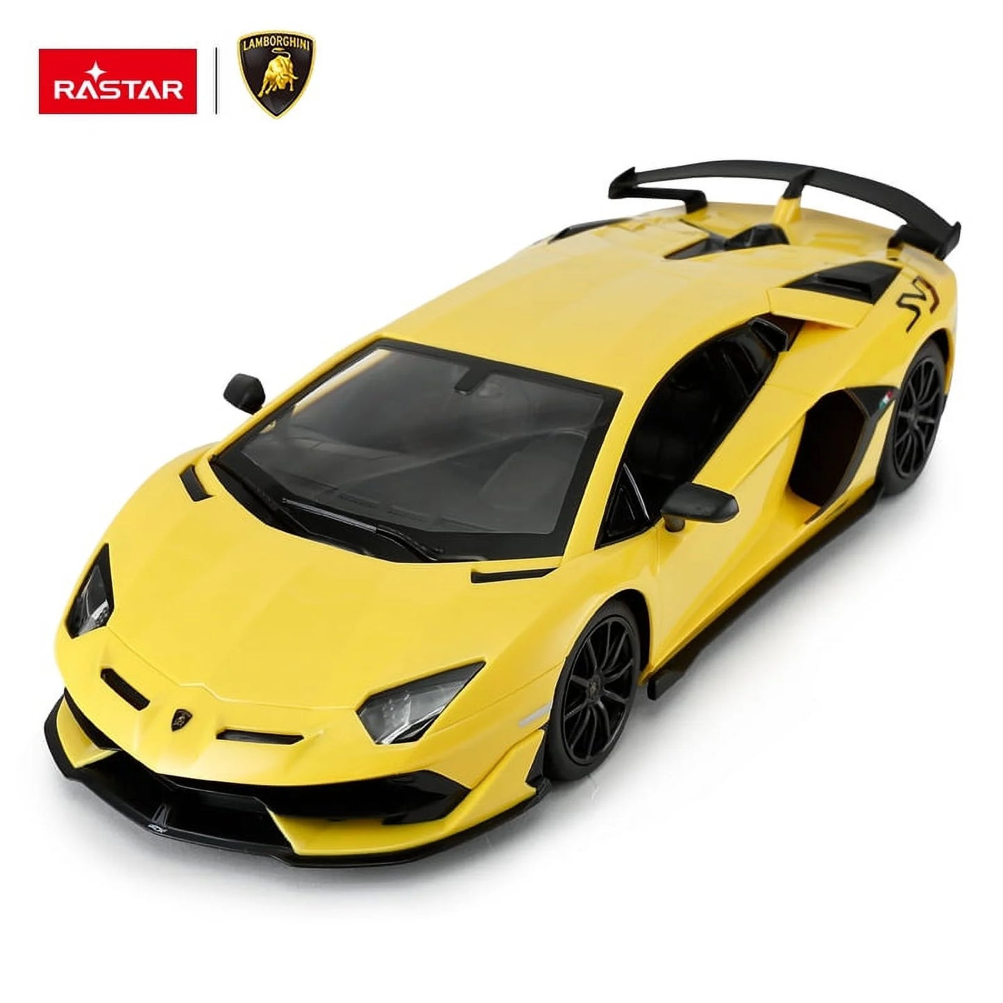 1:14 Scale RC Lamborghini Aventador SVJ RC Yellow Large Racing Hypercar Supercar Radio Controlled Rastar Toy Car Kids Children