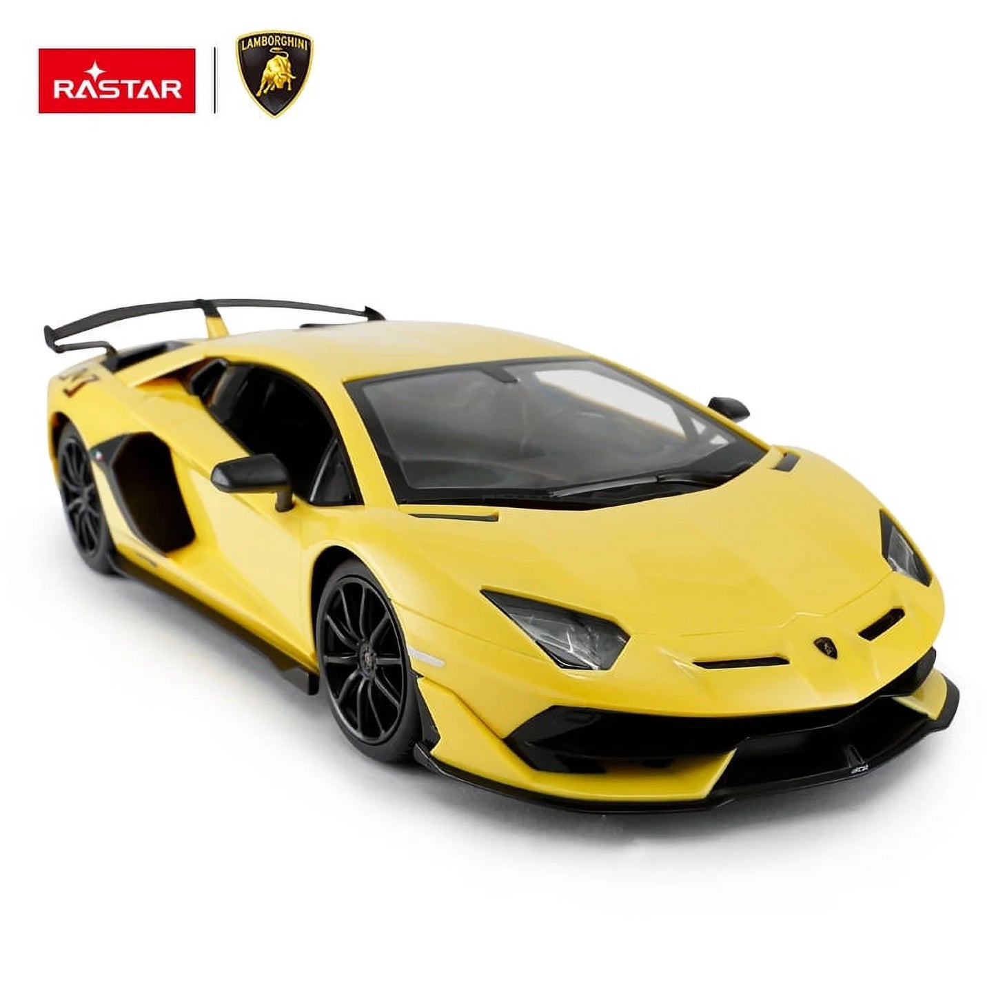 1:14 Scale RC Lamborghini Aventador SVJ RC Yellow Large Racing Hypercar Supercar Radio Controlled Rastar Toy Car Kids Children