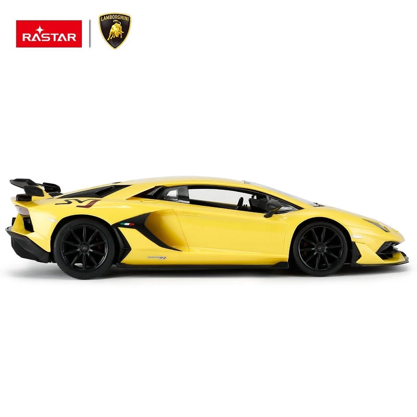 1:14 Scale RC Lamborghini Aventador SVJ RC Yellow Large Racing Hypercar Supercar Radio Controlled Rastar Toy Car Kids Children