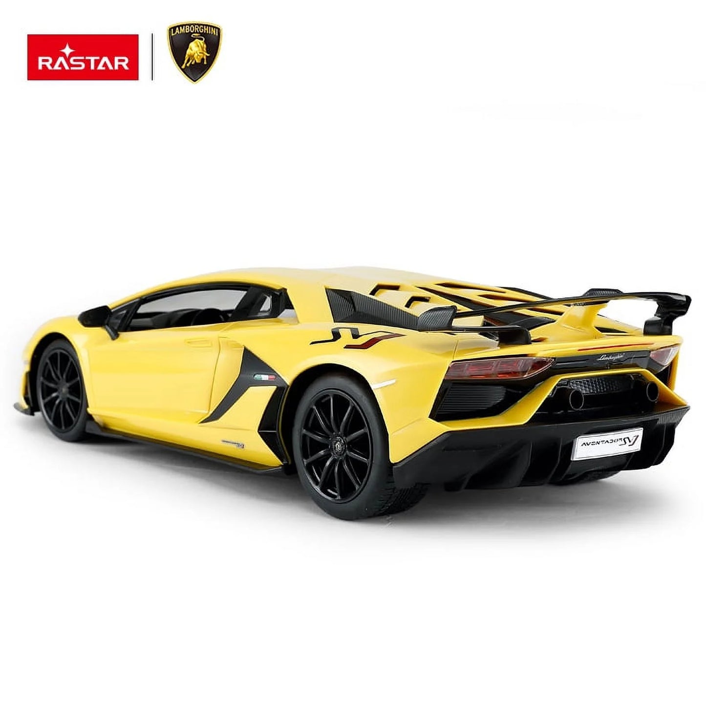 1:14 Scale RC Lamborghini Aventador SVJ RC Yellow Large Racing Hypercar Supercar Radio Controlled Rastar Toy Car Kids Children
