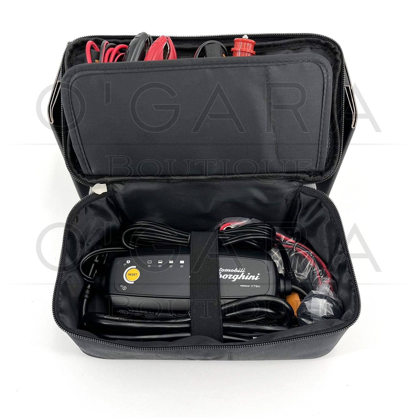 400093050D Lamborghini Battery Charger Urus Aventador Huracan Revuelto Temerario Murcielago Gallardo Diablo Countach Maintainer Genuine OEM Accessories Accessory Vehicle Trickle Travel Storage Park Parking Supercars Sportscar Maintenance Automatic Car Care Essential Essentials