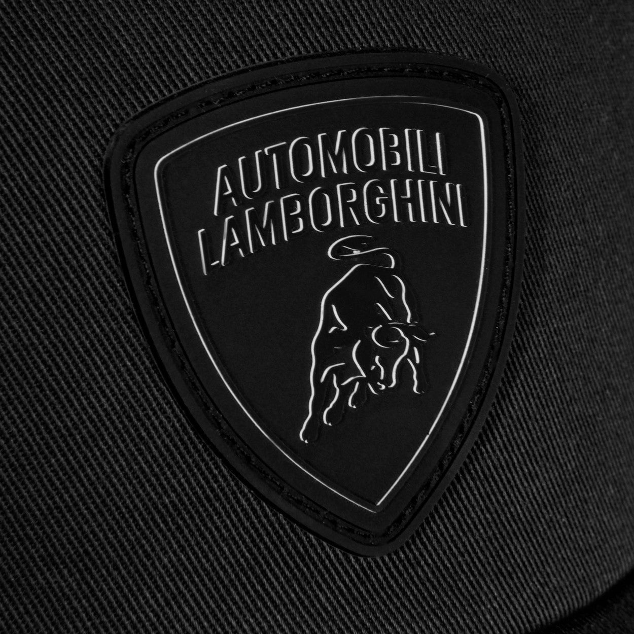 16573CCB000000 Lamborghini Black Shield Logo Cap Black Genuine
