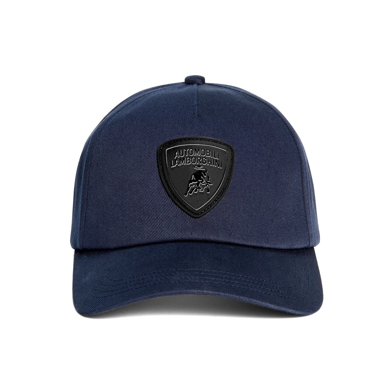 16573CCU095000 Lamborghini Black Shield Logo Cap Navy Genuine Official