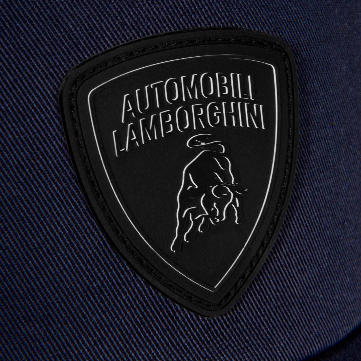 16573CCU095000 Lamborghini Black Shield Logo Cap Navy Genuine Official