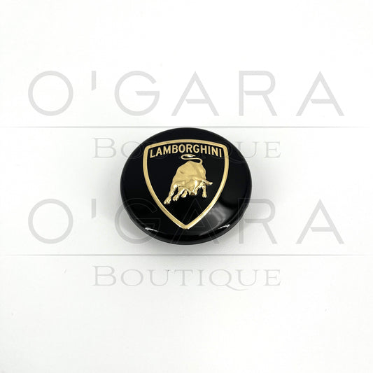 470601259C Lamborghini Gold Shield Center Cap for CENTER LOCK WHEELS Genuine OEM Vehicle Accessories