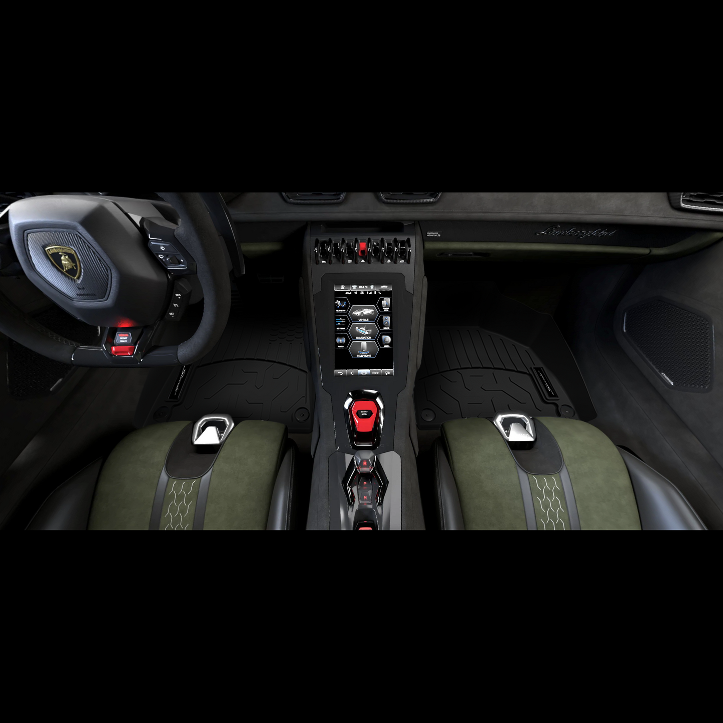 4T0061501 Lamborghini Huracan Sterrato All Season Floor Mats