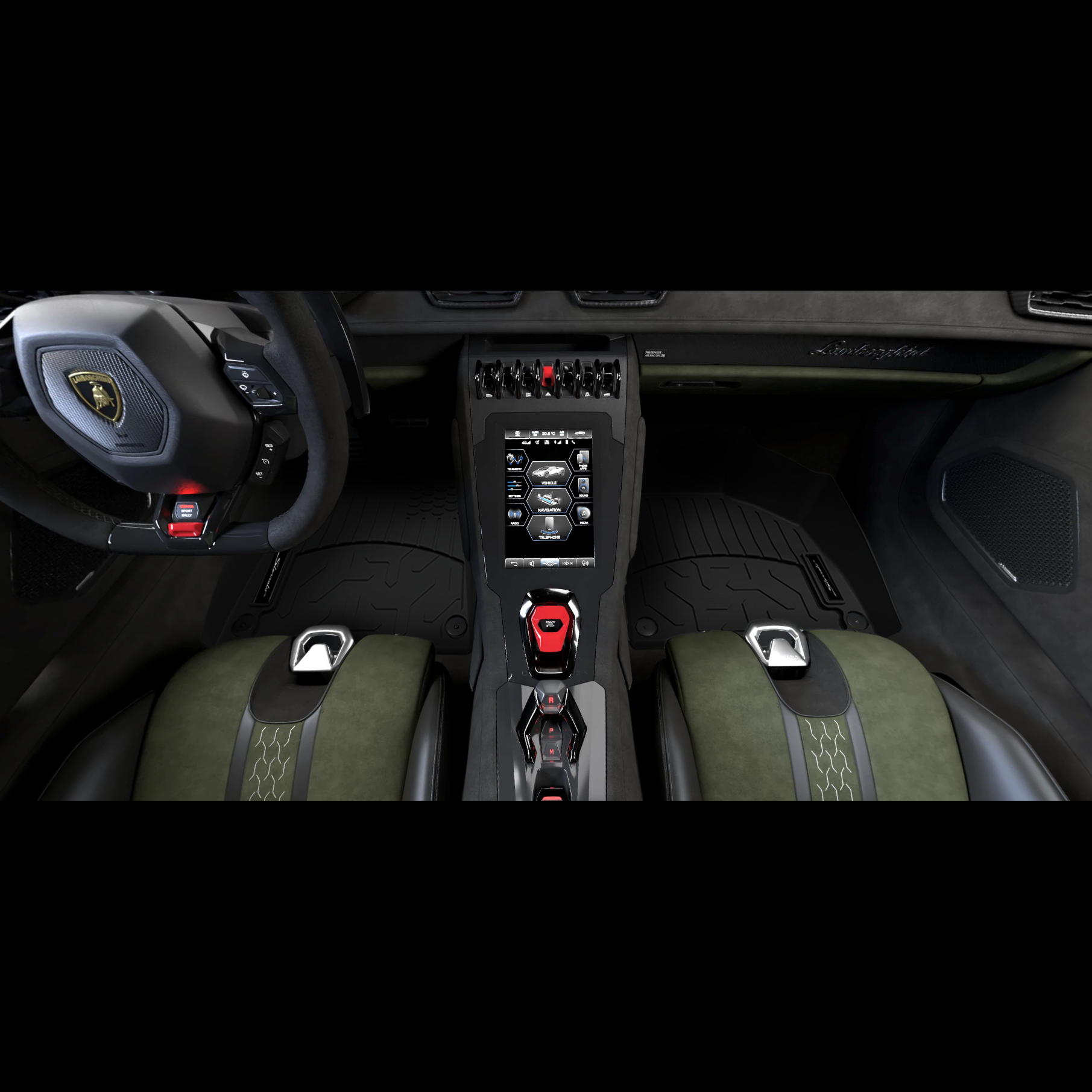 4T0061501 Lamborghini Huracan Sterrato All Season Floor Mats