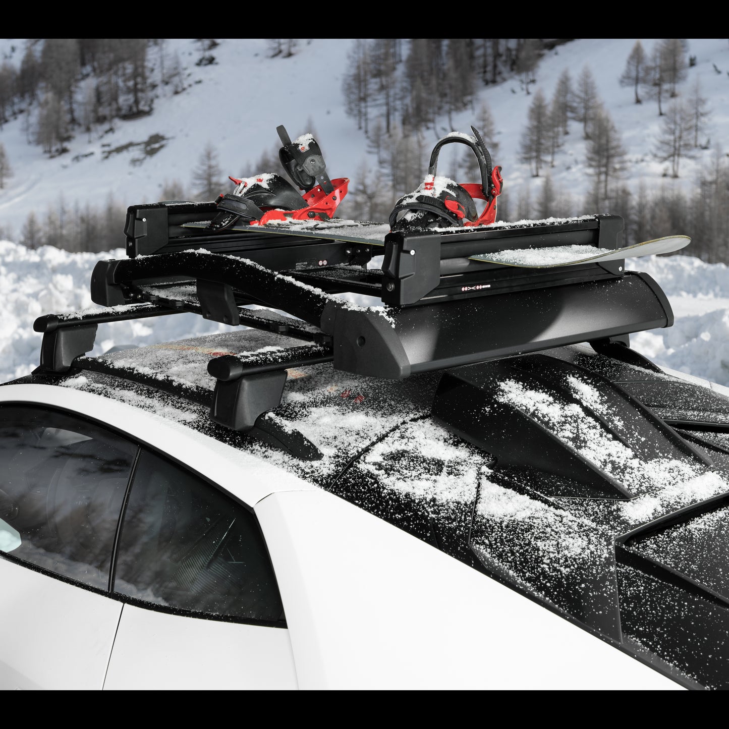 4T0071108 Lamborghini Huracan Sterrato Ski and Snow Snowboard Rack Carrier Vacation Roof Basket Crossbars Cross Bars Rack Rails Box OE OEM Genuine Vehicle Car Accessory Accessories Travel Storage Exterior Exteriors Luxury Sportscar Supercars SUV