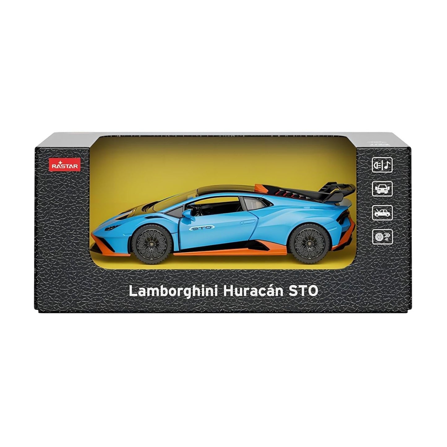1:32 1/32 Scale Diecast Die Cast Lamborghini Huracan STO Blu Blue Rastar Special Edition Racing Track Hypercar Supercar Toy Car Kids Children Collectible Collectibles