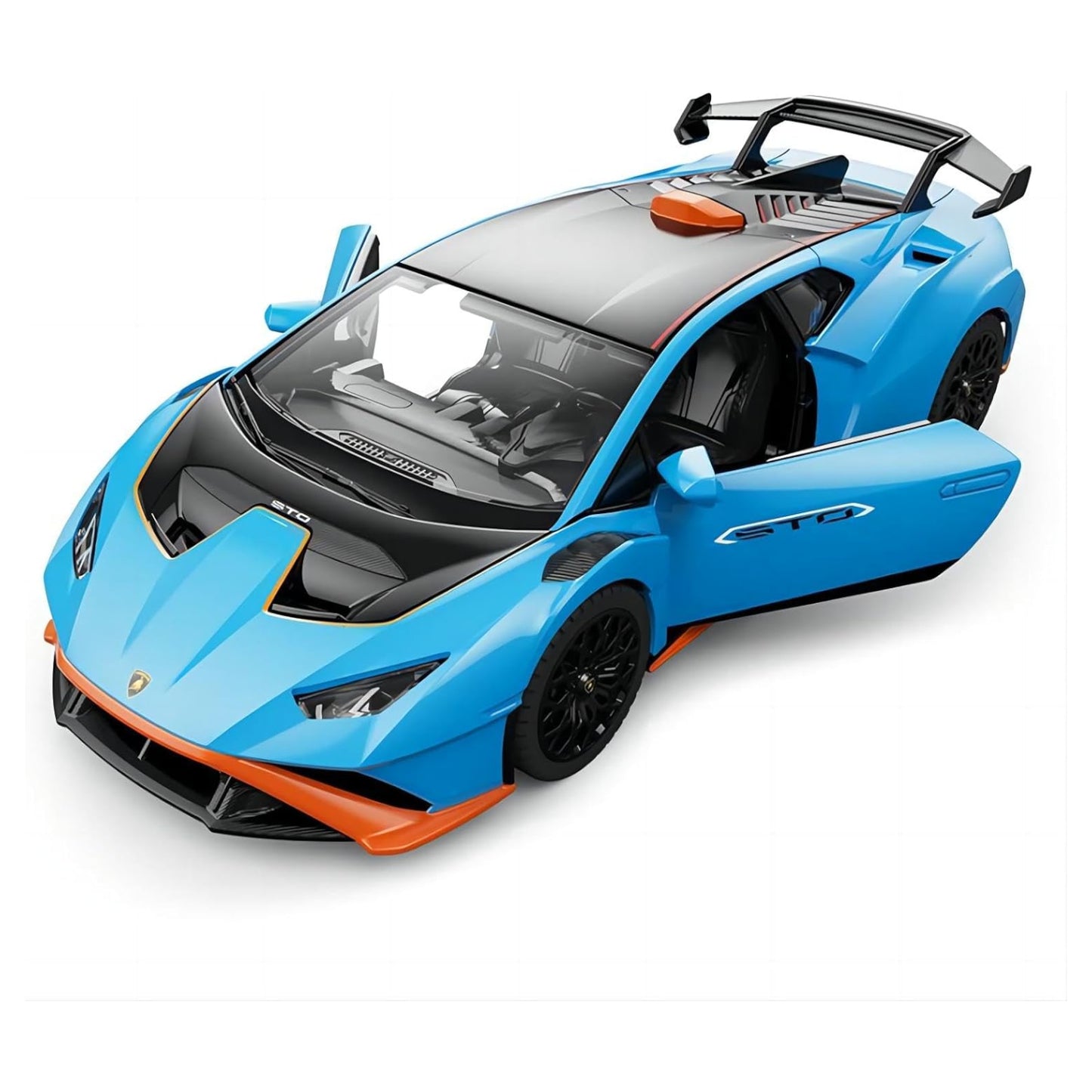 1:32 1/32 Scale Diecast Die Cast Lamborghini Huracan STO Blu Blue Rastar Special Edition Racing Track Hypercar Supercar Toy Car Kids Children Collectible Collectibles
