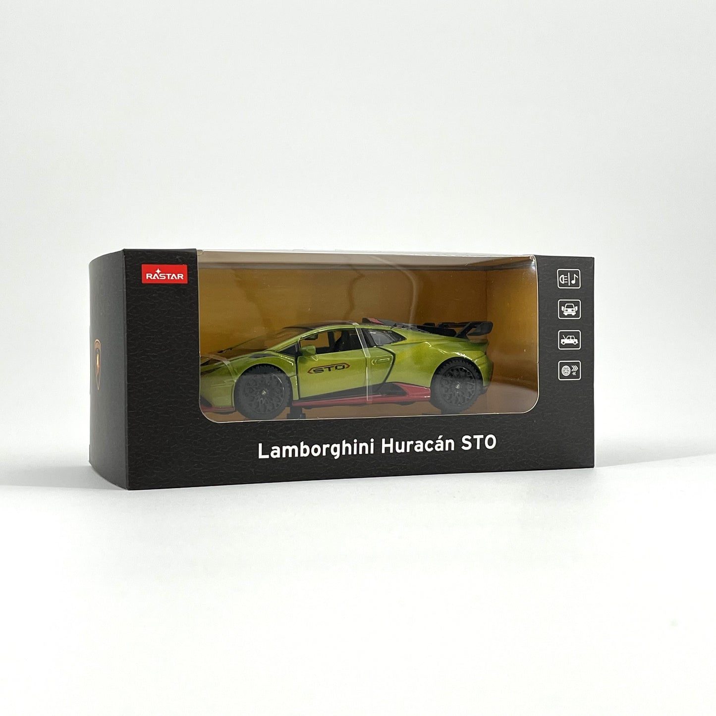1:32 1/32 Scale Diecast Die Cast Lamborghini Huracan STO Green Verde Citrea Rastar Special Edition Racing Track Hypercar Supercar Toy Car Kids Children Collectible Collectibles