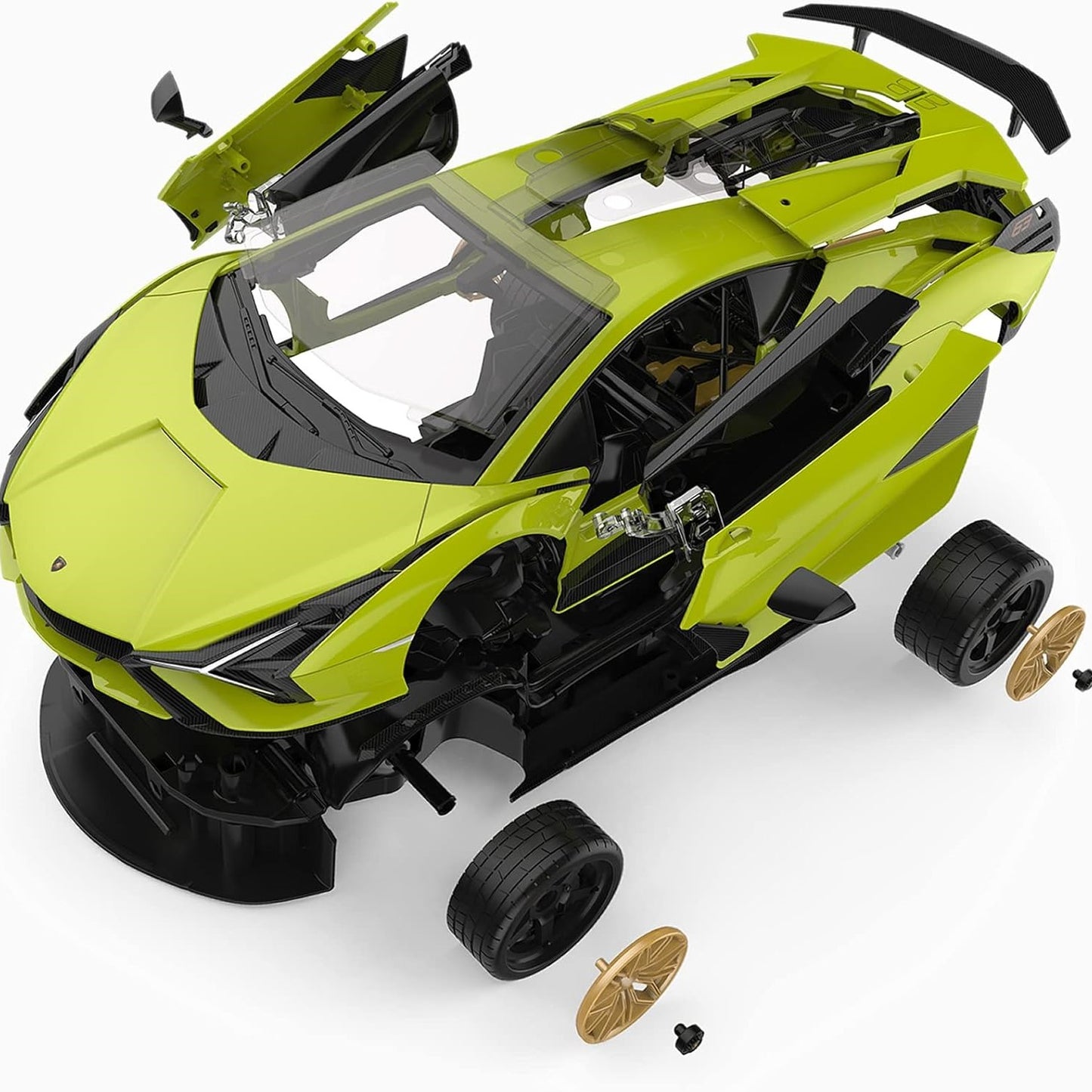 1:18 1/18 Scale RC Lamborghini Sian Build Kit Rastar Special Edition Racing Track Hypercar Supercar Toy Car Kids Children