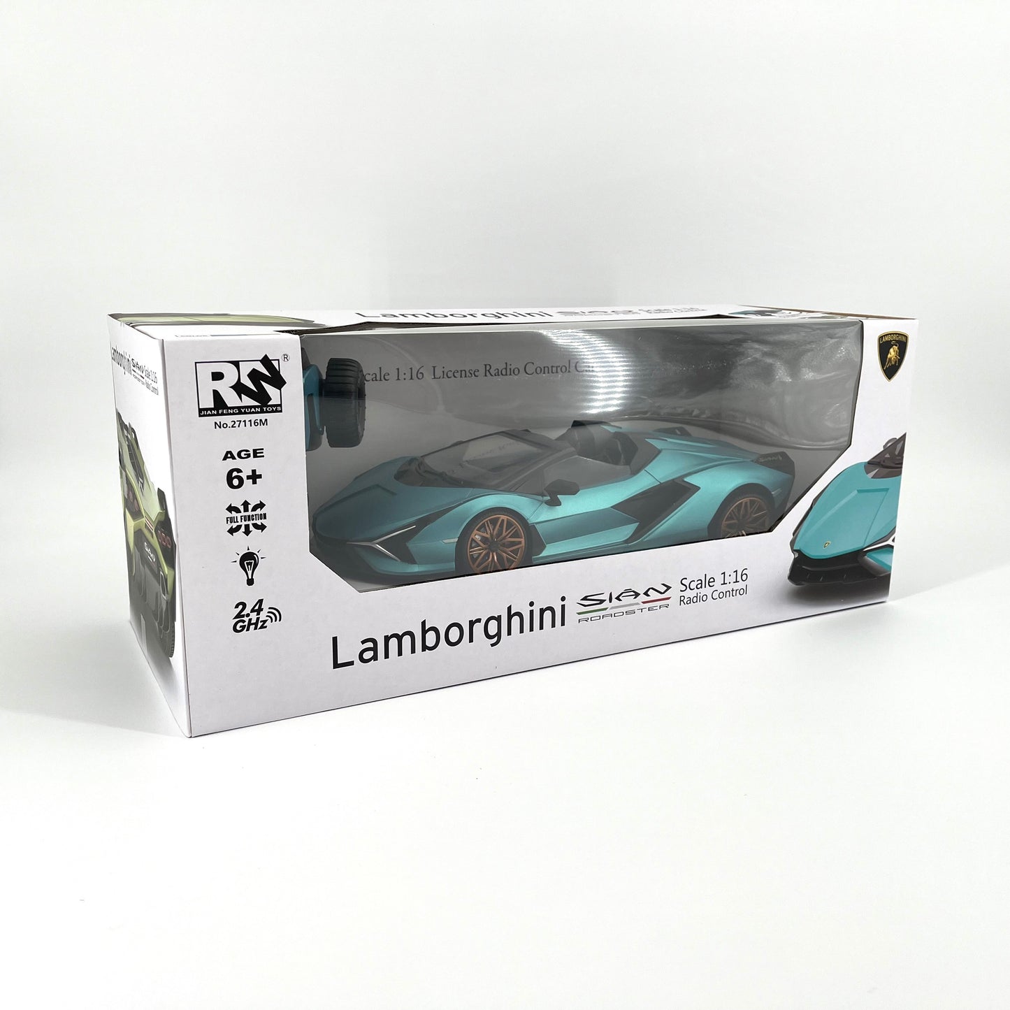 1:12 Scale RC Lamborghini Sian Roadster Convertible Racing Hypercar Supercar Radio Controlled Toy Car Kids Children