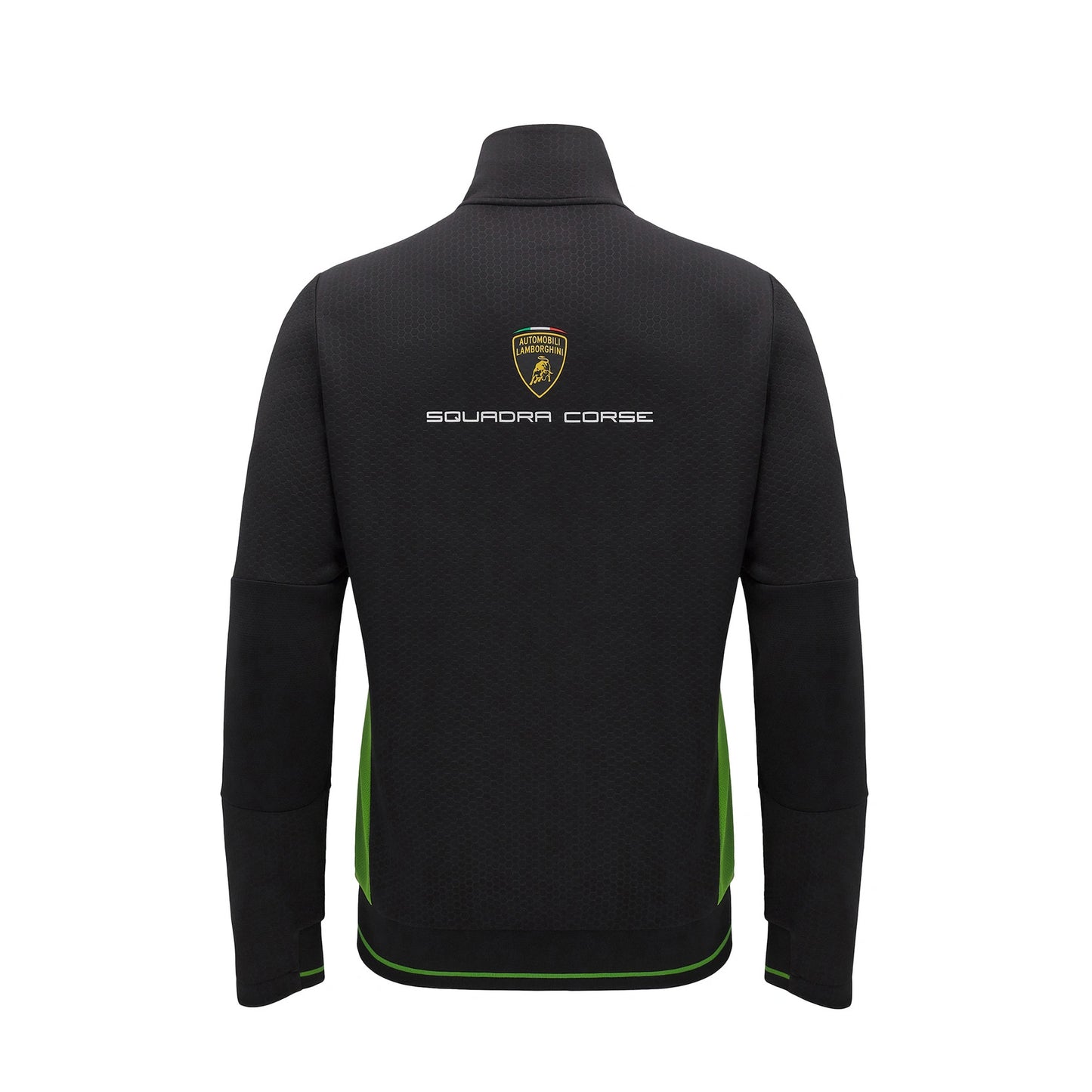 16440PLB000 Automobili Lamborghini Squadra Corse Super Trofeo Full Zip Men Sweatshirt Black Italy Italian Macron Merchandise Merch O'Gara OGara Beverly Hills Gift Gifts Ideas Green