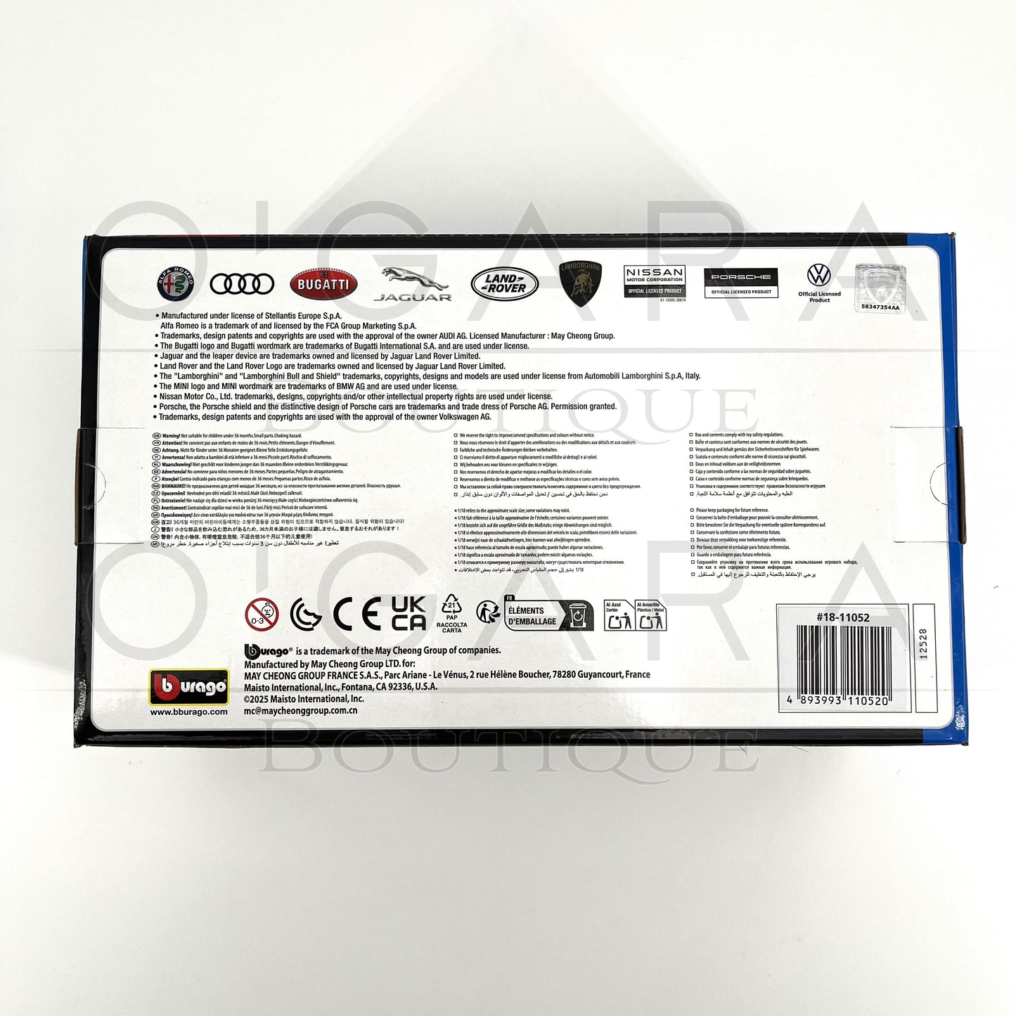 1:18 Lamborghini Temerario Blue Diecast by BBurago